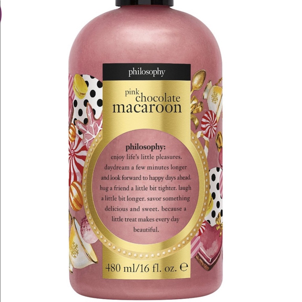 16 oz Philosophy Pink Chocolate macaroon